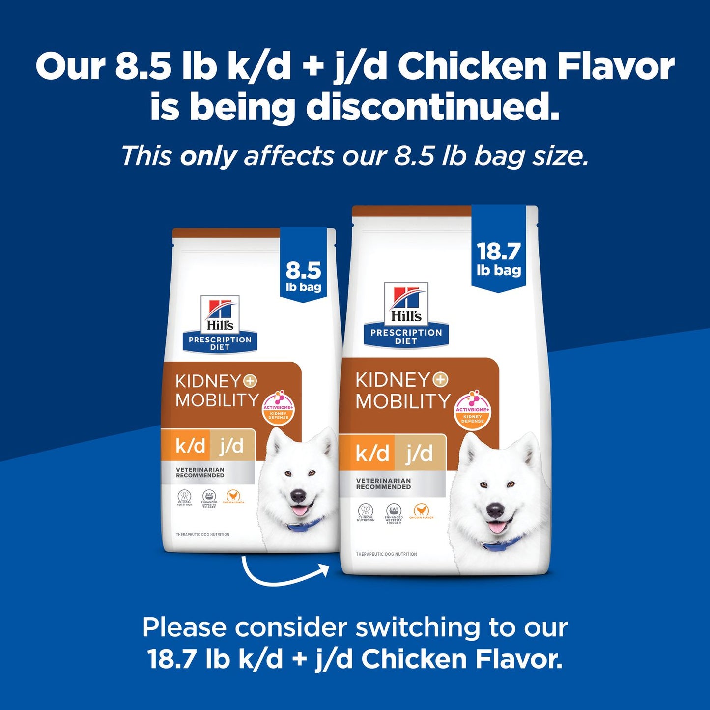 k/d Kidney Care + j/d Joint Care Dog Food